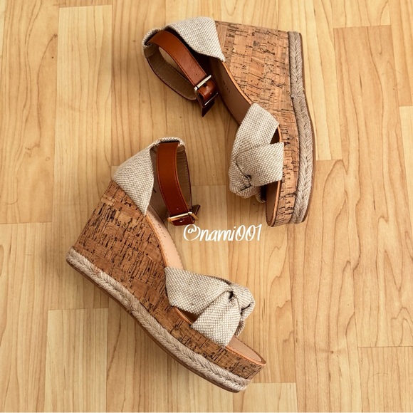 Madden Girl Cork Wedges Open Toe Sandal - Picture 7 of 11